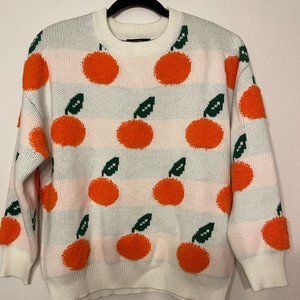 Cider, Orange Sweater, Size Small